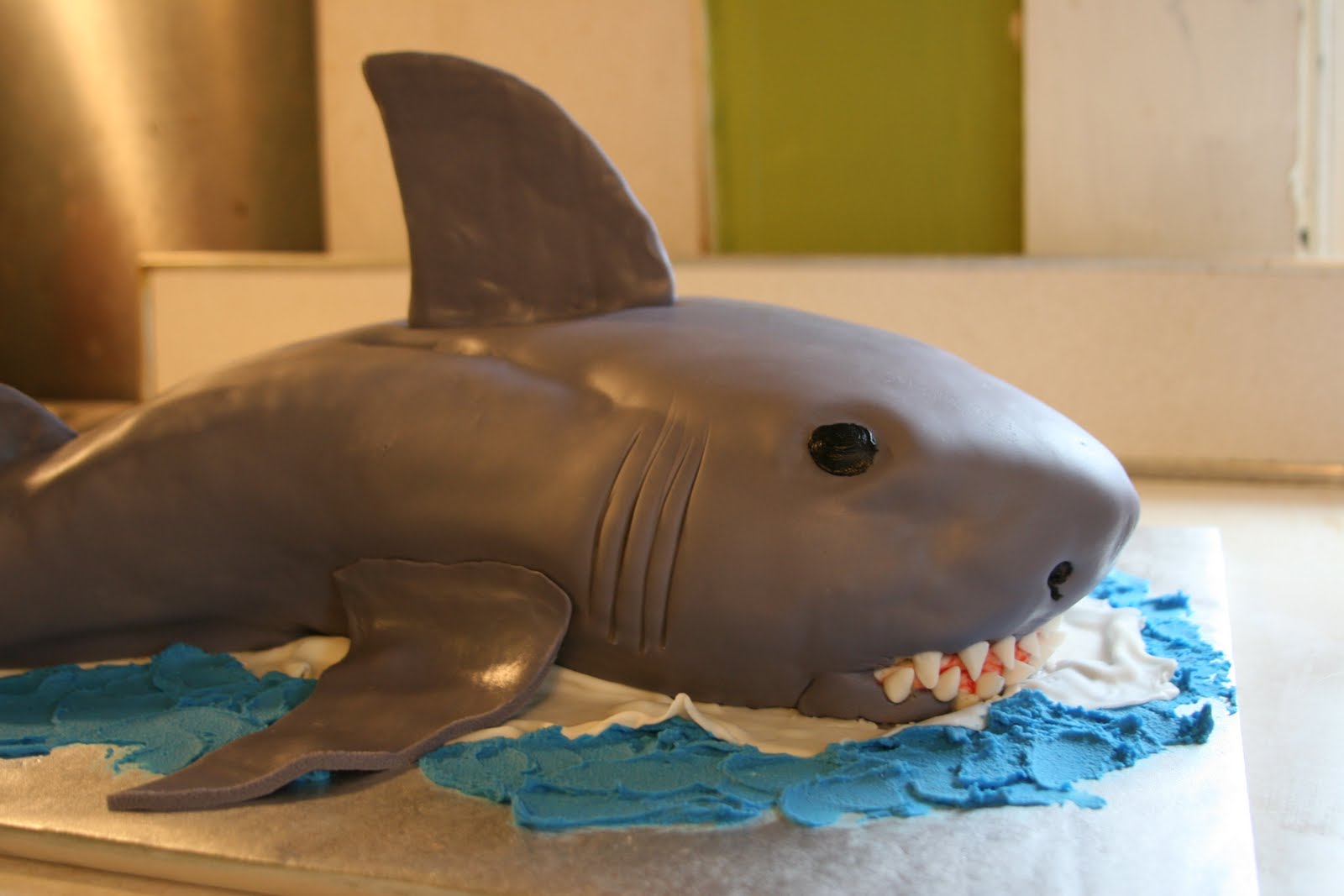 Shark Birthday Cake for 5 Year Old