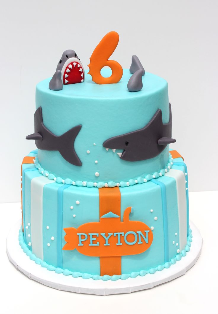 Shark Birthday Cake