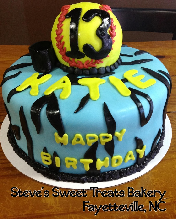 Softball Cake Ideas Pinterest