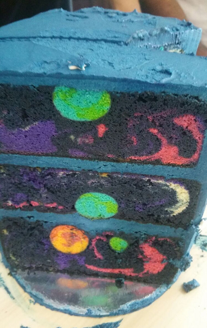 Space Galaxy Birthday Cakes