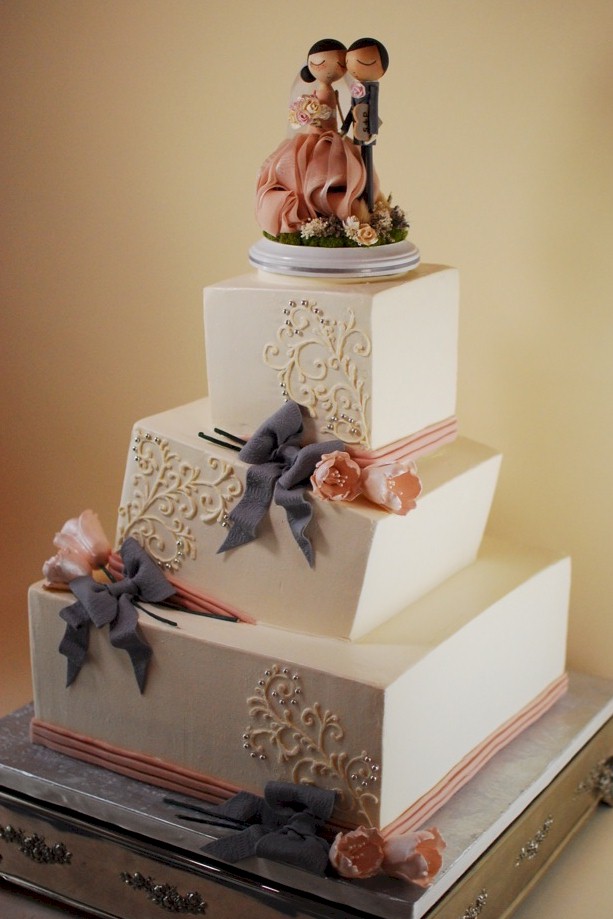 Square Wedding Cake