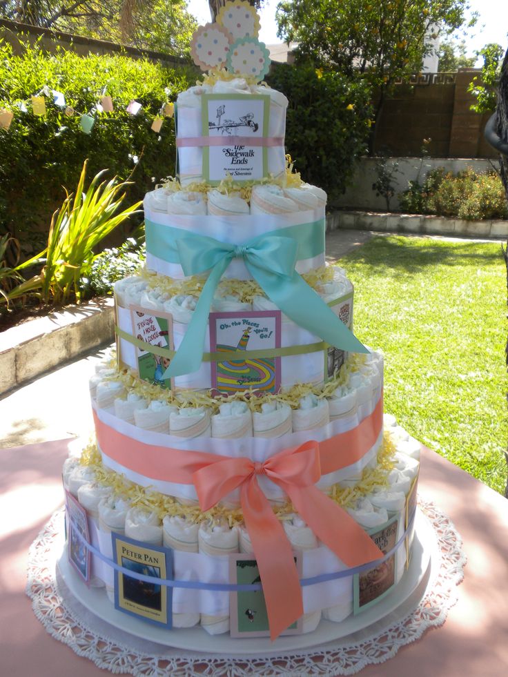 Storybook Baby Shower Diaper Cake