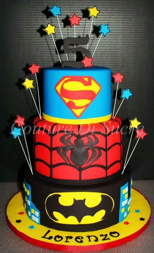 Super Hero Birthday Cake