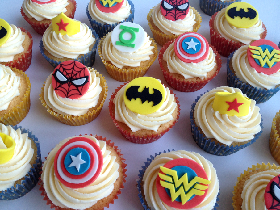 Super Heroes Birthday Cake