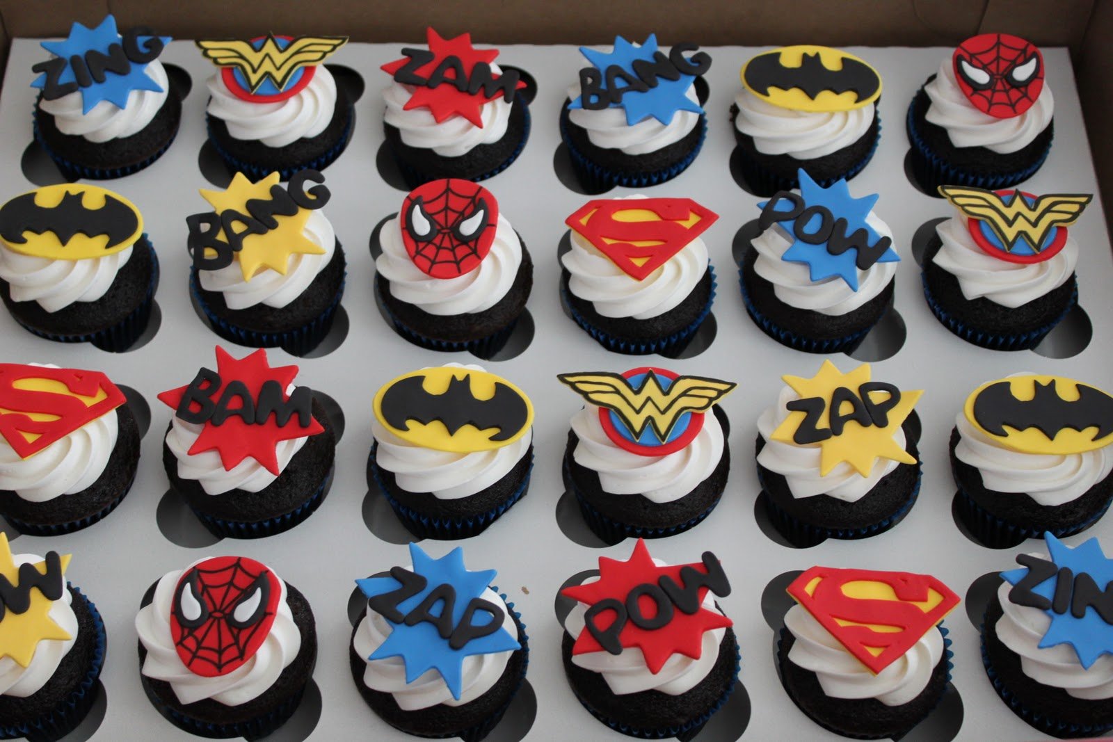 Superhero Cupcakes