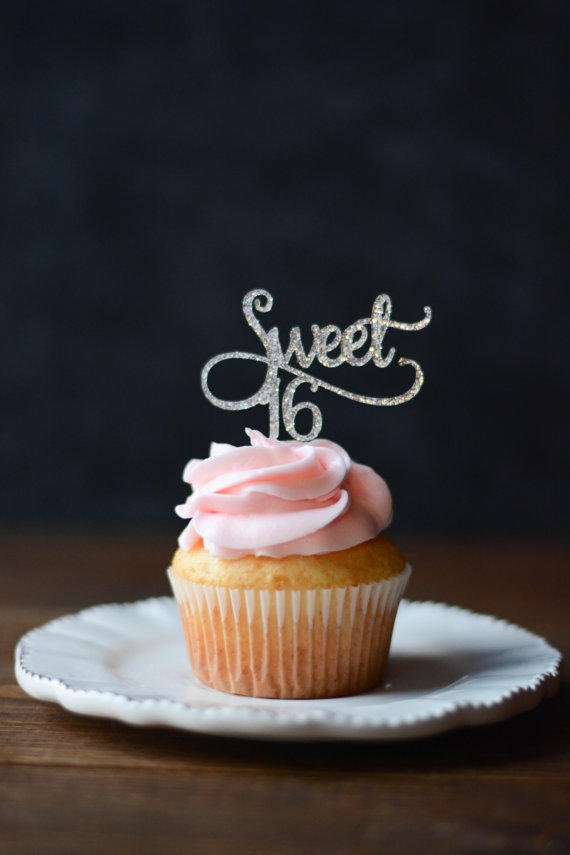 Sweet 16 Birthday Cupcake Ideas