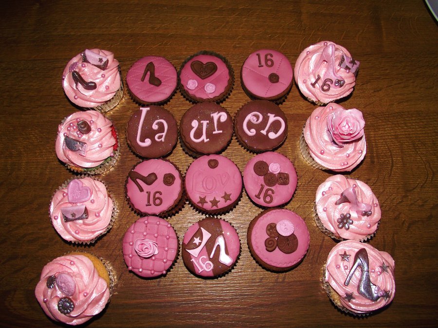 Sweet 16 Birthday Cupcakes