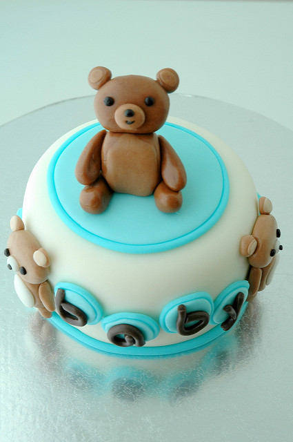 Teddy Bear Baby Shower Cake