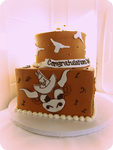 Texas Longhorn Happy Birthday Cake