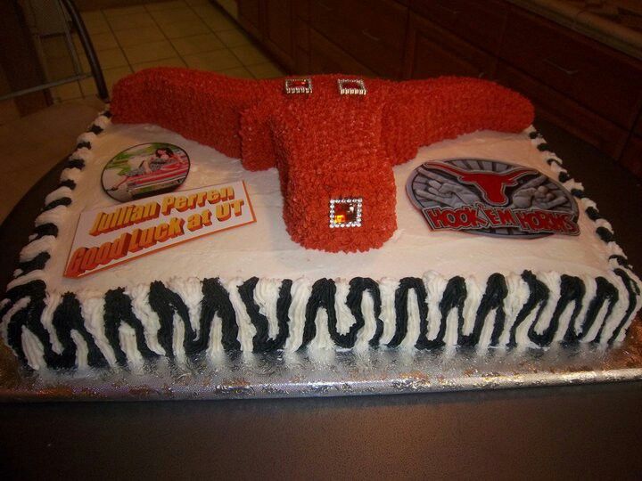 Texas Longhorn Happy Birthday Cake