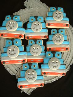 Thomas the Train Cookie Cake