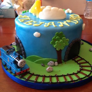 Train Birthday Cake