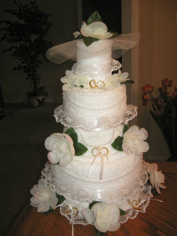 Wedding Towel Cake