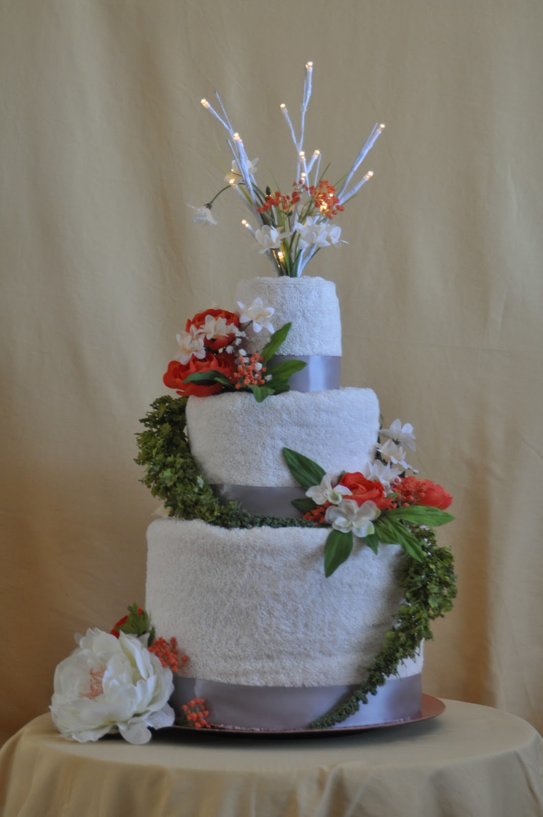 Wedding Towel Cake