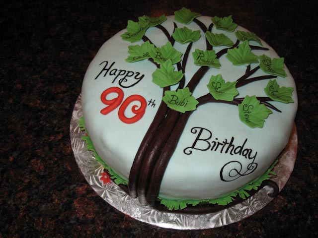 90th Birthday Cake Family Tree