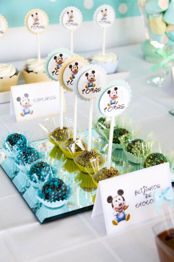 8 Photos of Baby Mickey Mouse Birthday Cupcakes Ideas