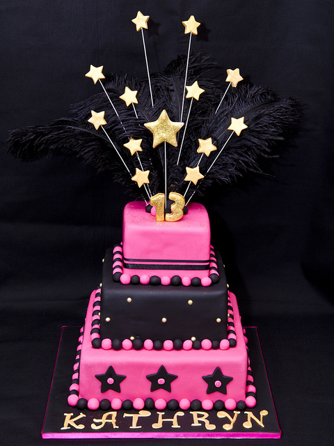 12 Photos of Black 13th Birthday Cakes