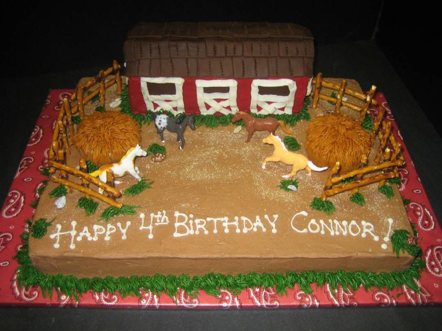 Boys Horse Birthday Cake