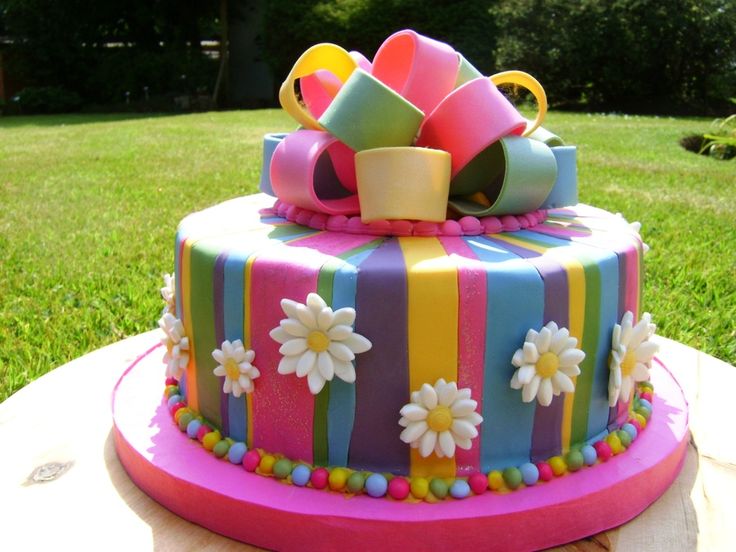 Bright Girl Birthday Cakes