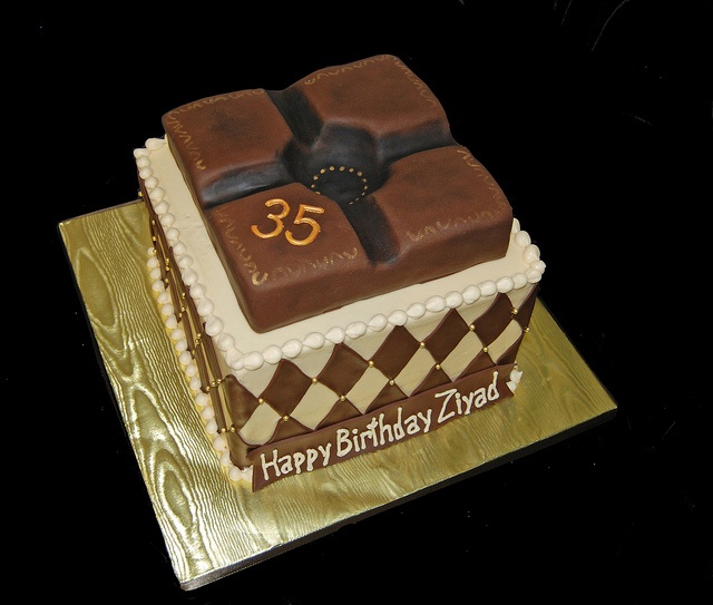 Cigar Themed Birthday Cake