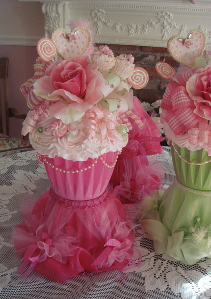 Cupcake Theme Centerpiece