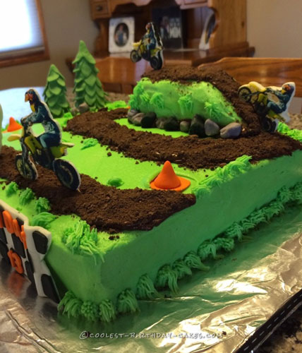 Dirt Bike Track Birthday Cake Ideas