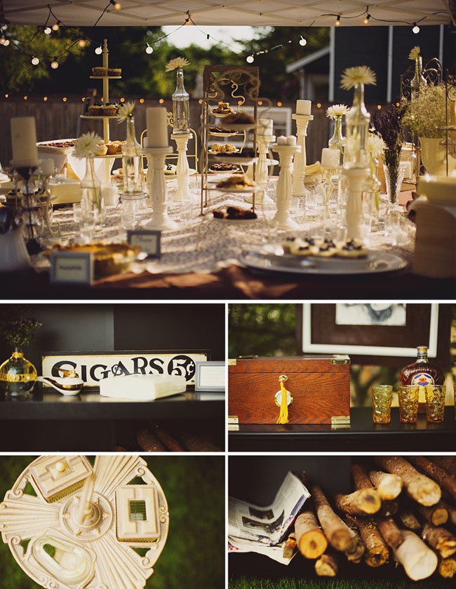 DIY Cigar Bar Wedding