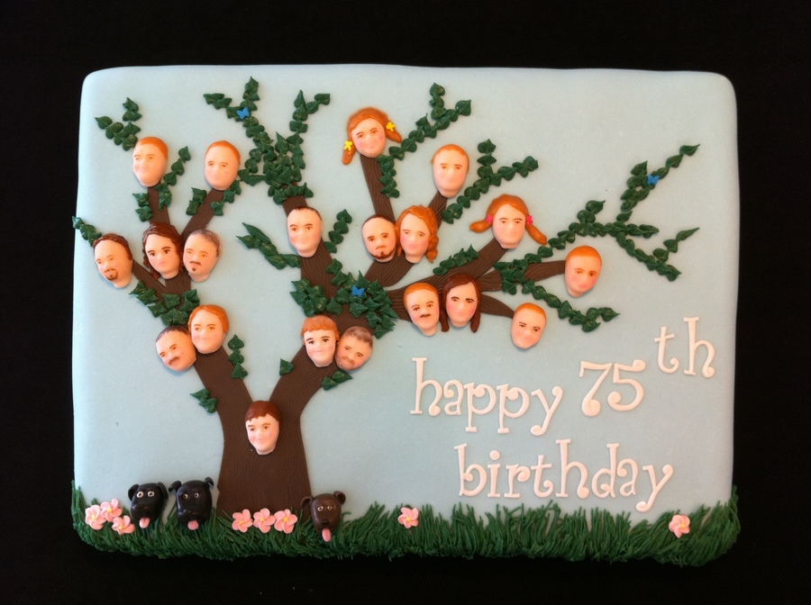 Family Tree Birthday Cake