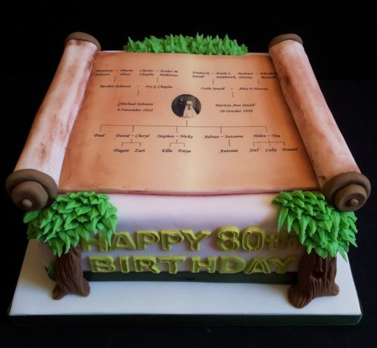 Family Tree Birthday Cake