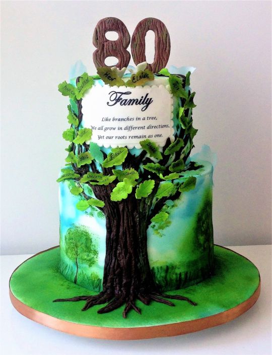 Family Tree Birthday Cake