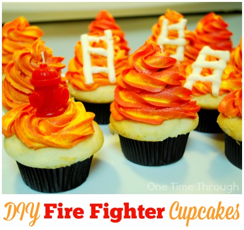 Firefighter Birthday Cupcakes