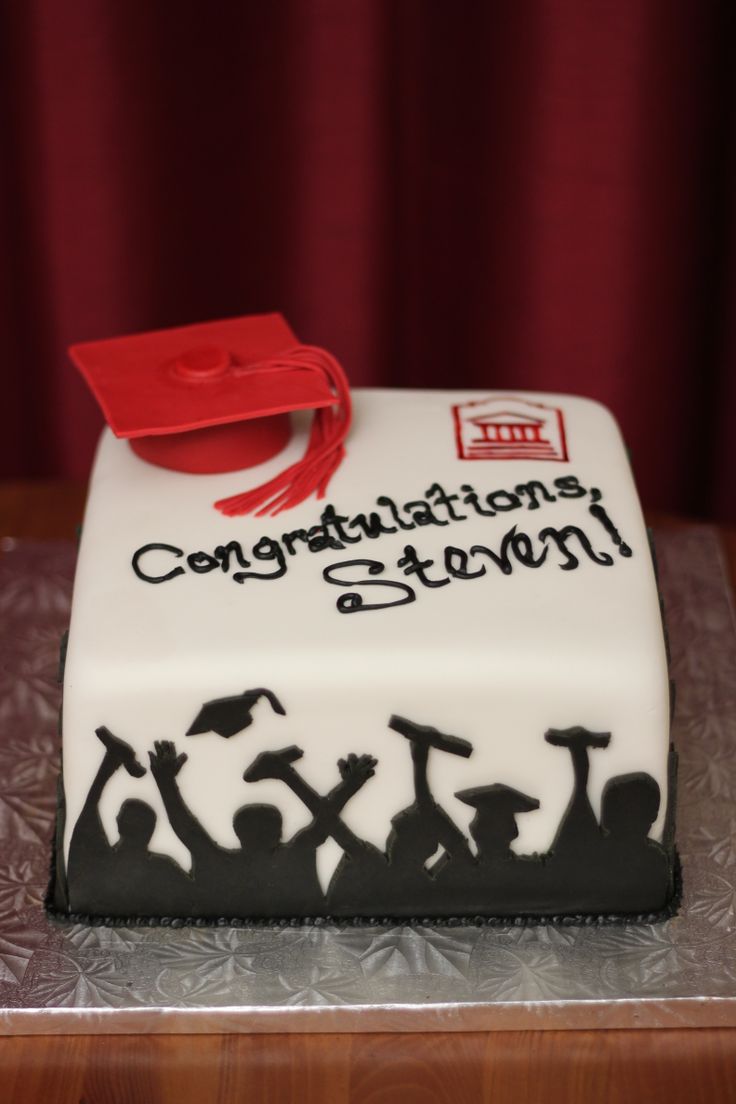 Graduation Silhouette Cake