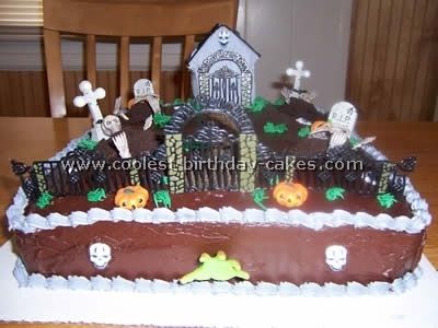 8 Photos of Cemetery Themed Birthday Cakes