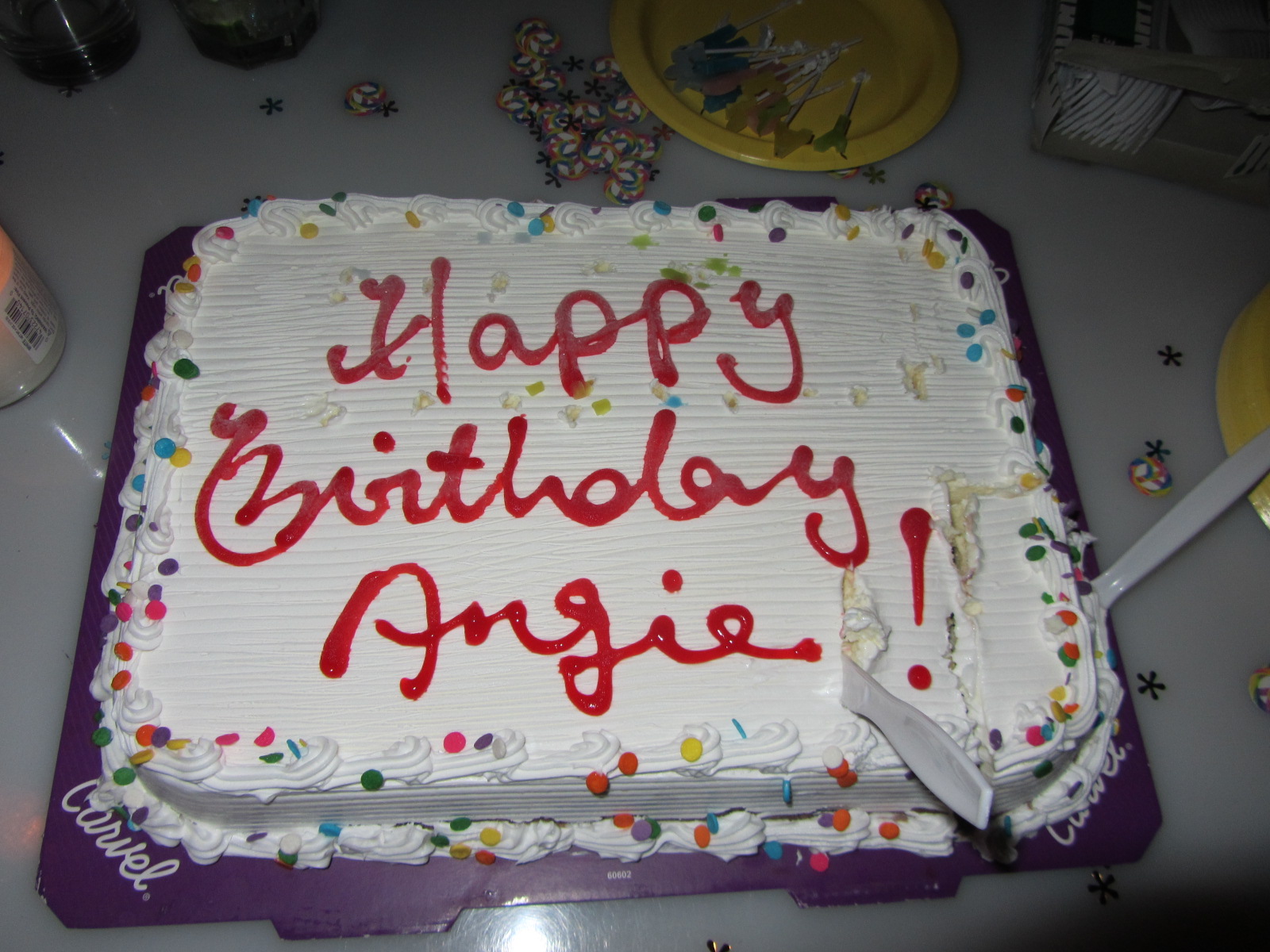 Happy Birthday Angie Cake