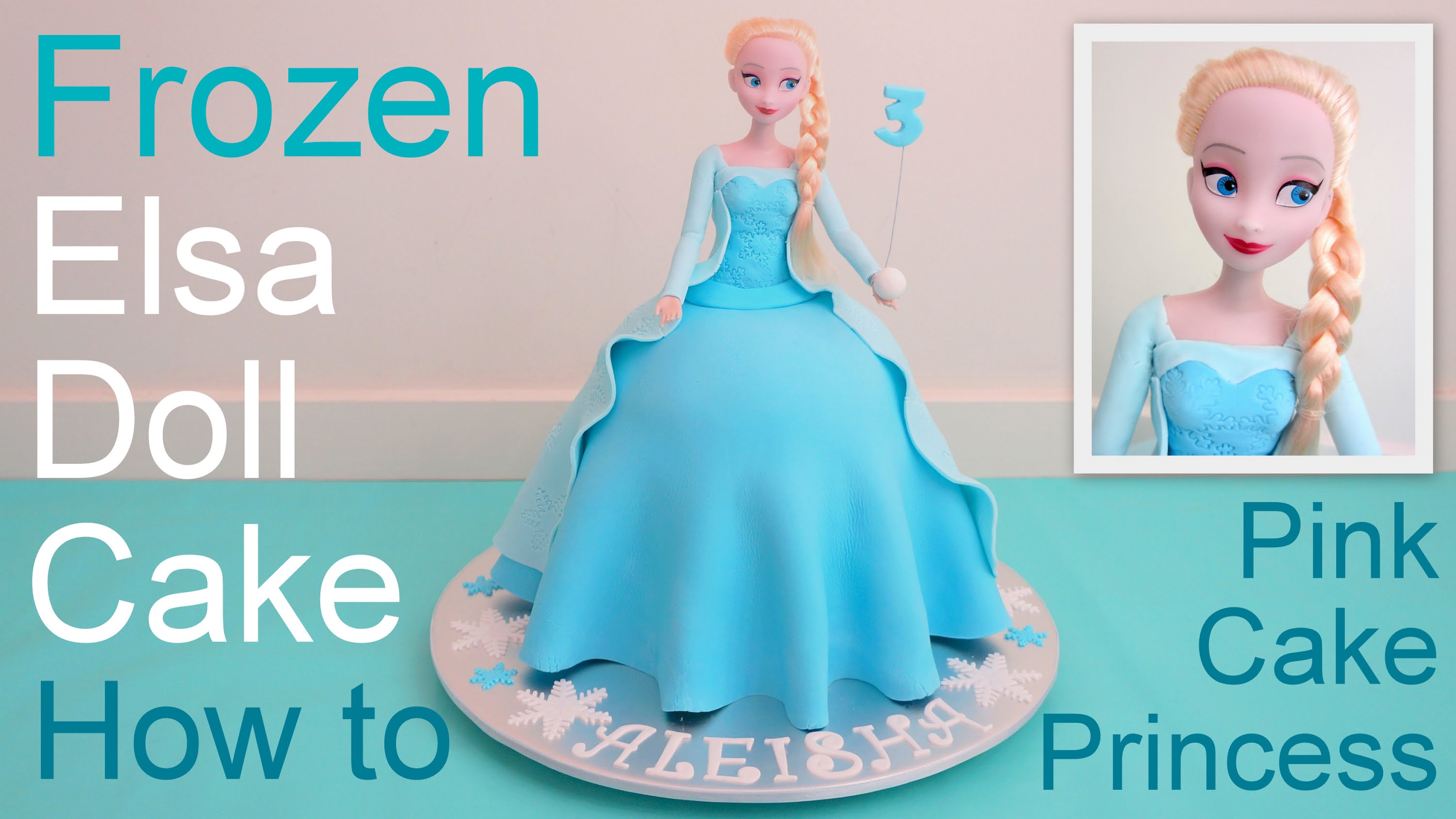 How to Make a Frozen Elsa Doll Cake