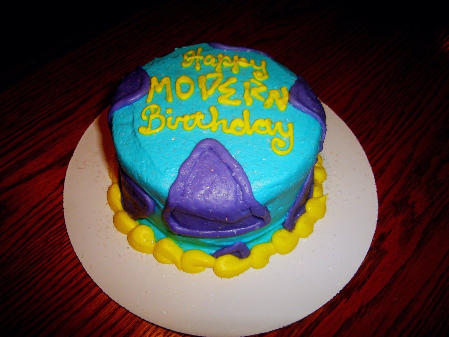 Modern Birthday Cake