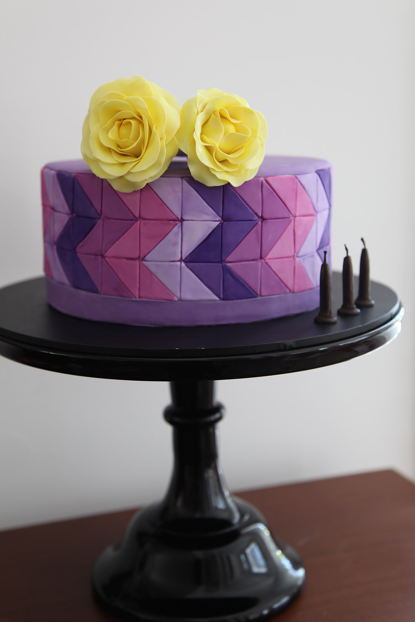 Modern Mosaic Birthday Cakes