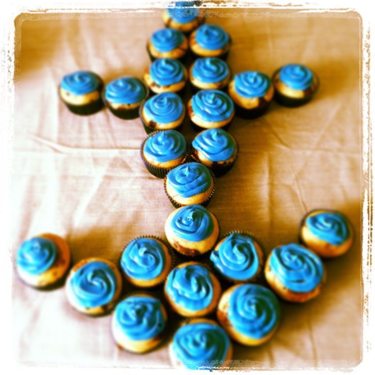 Nautical Birthday Cupcakes