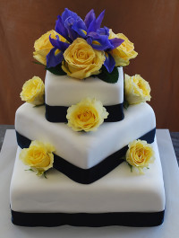 Offset Square Wedding Cake