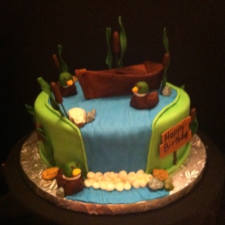 Outdoor Themed Birthday Cake