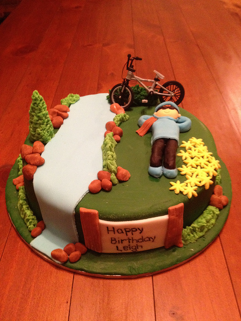 Outdoors Birthday Cake