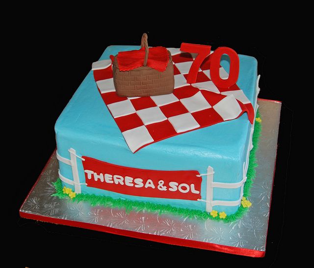 Picnic Themed Birthday Cake