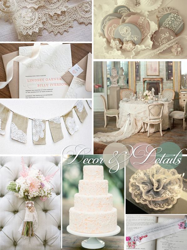 Pink Lace and Burlap Wedding