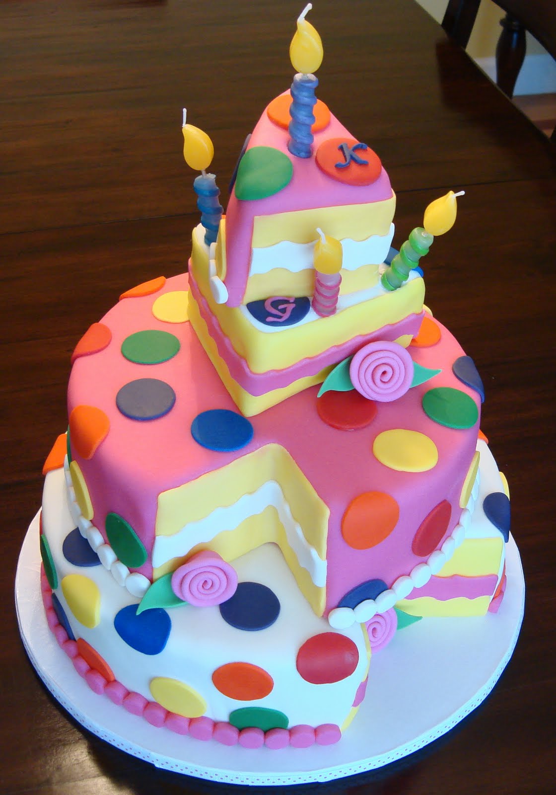 Polka Dot Birthday Cake