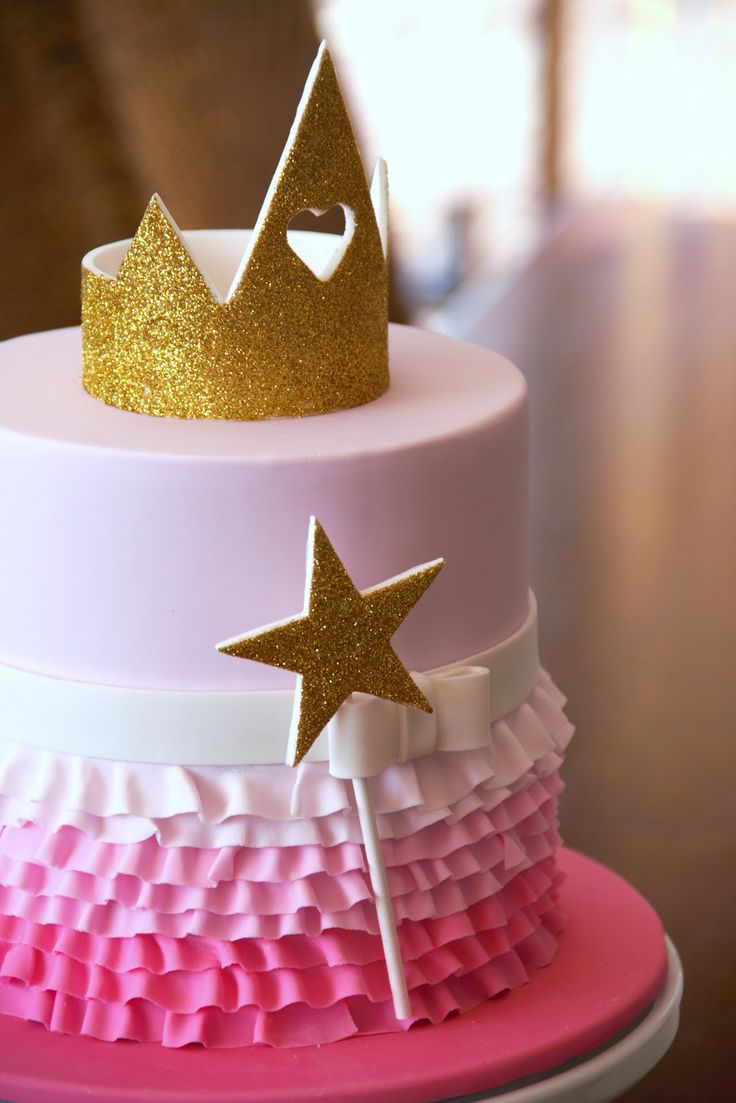 Princess Ruffle Cake Ombre