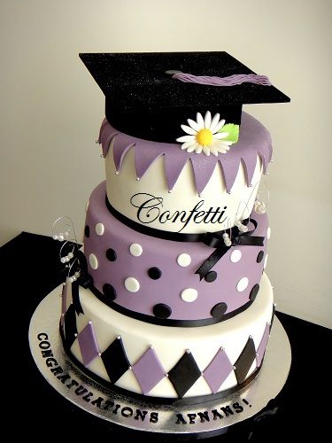Purple Graduation Cake Ideas