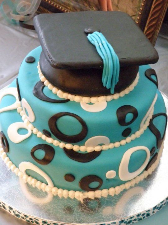 Retro Graduation Cake