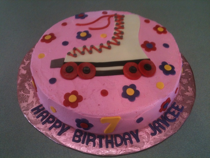 Roller Skate Birthday Cake