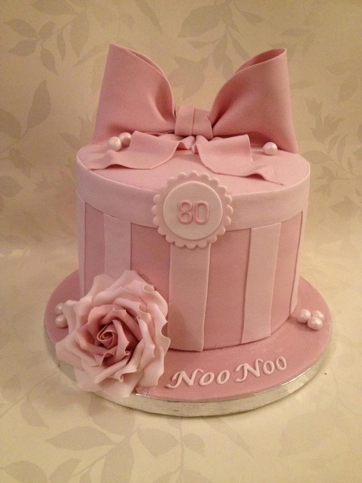 Single Tier Pink Birthday Cake