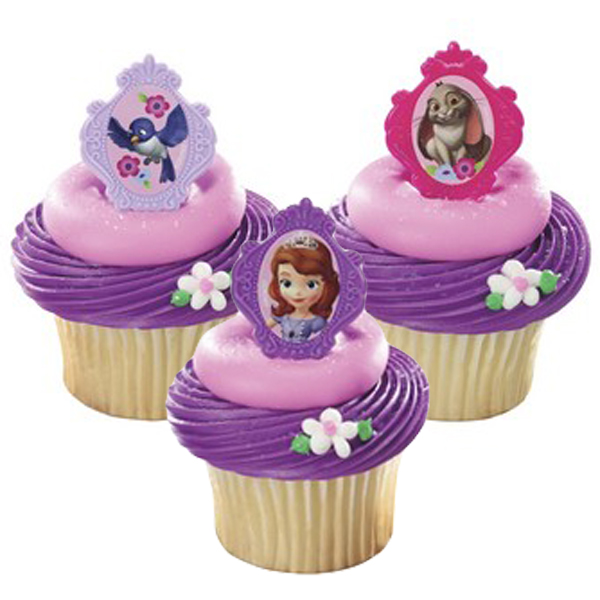 Sofia the First Cupcake Rings